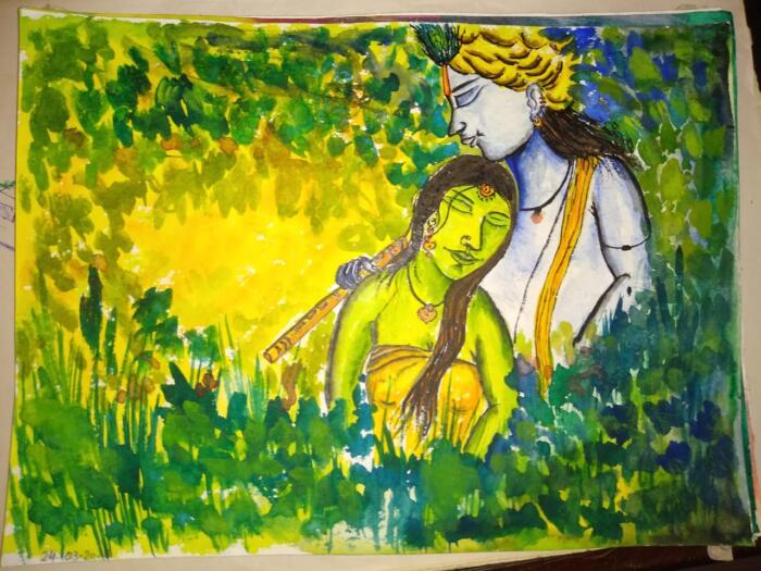 Radha Krishna (Painting)